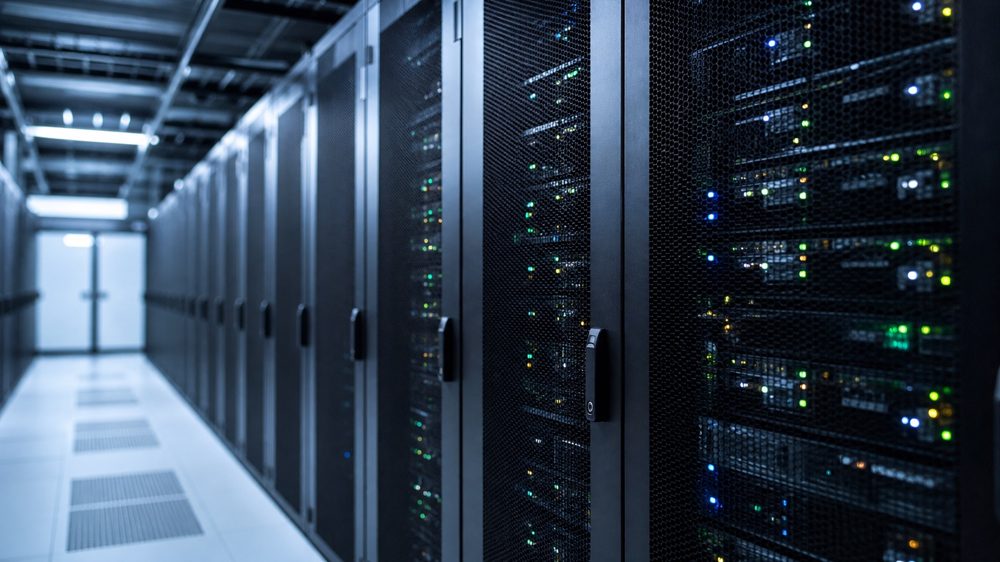Server racks in a data center